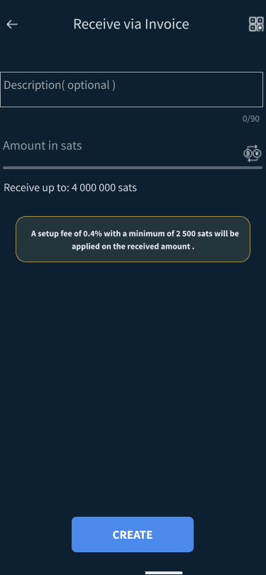 The shipped Receive via Invoice form, captured in the design file as the screen the issue is about